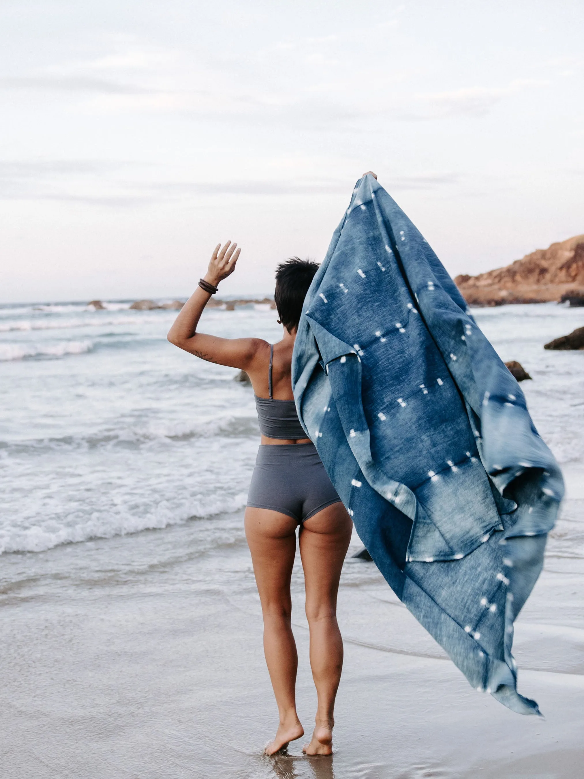 Indigo Plant Dye Throw