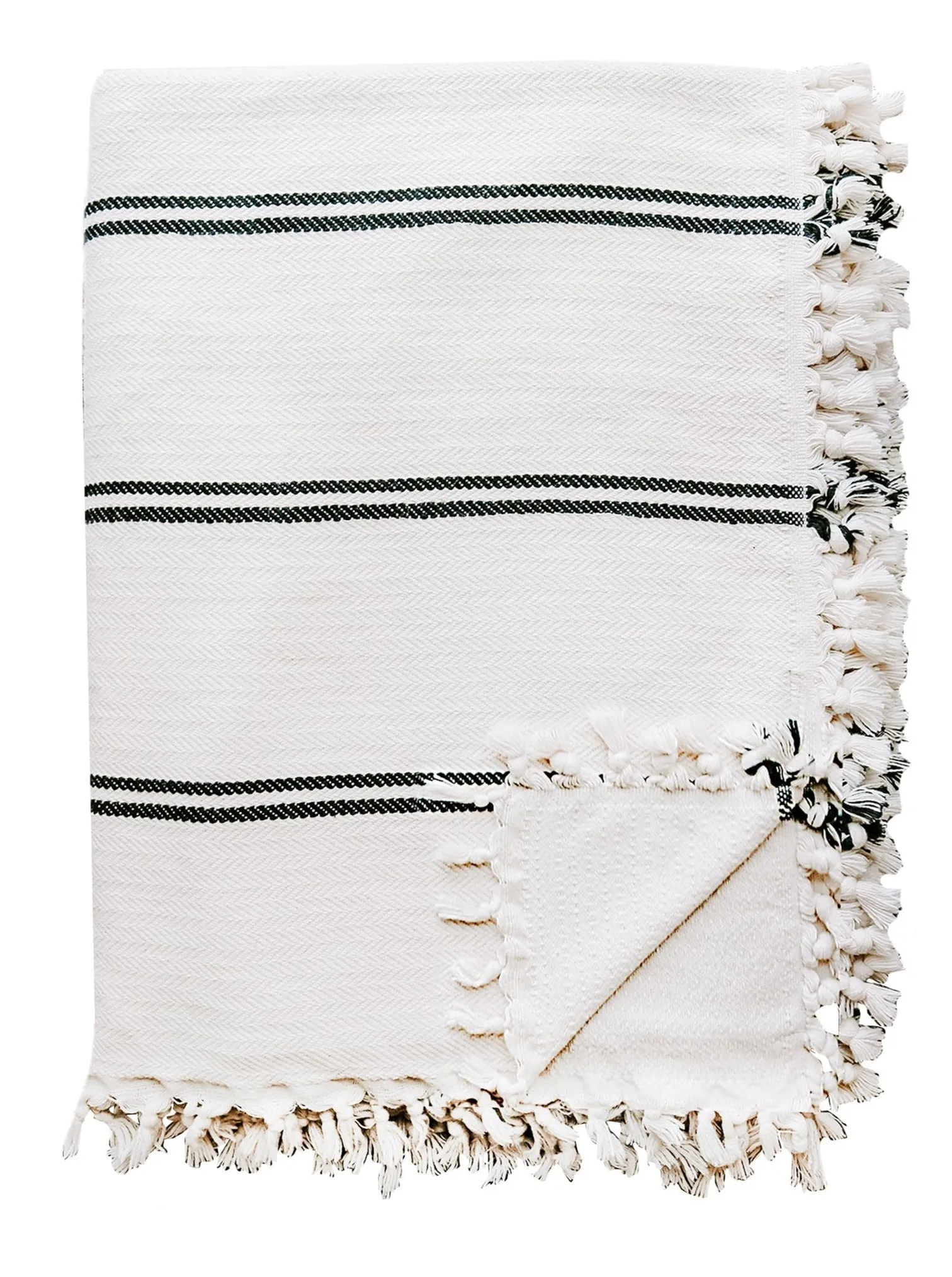 Kate Turkish Throw Blanket - Two Stripe