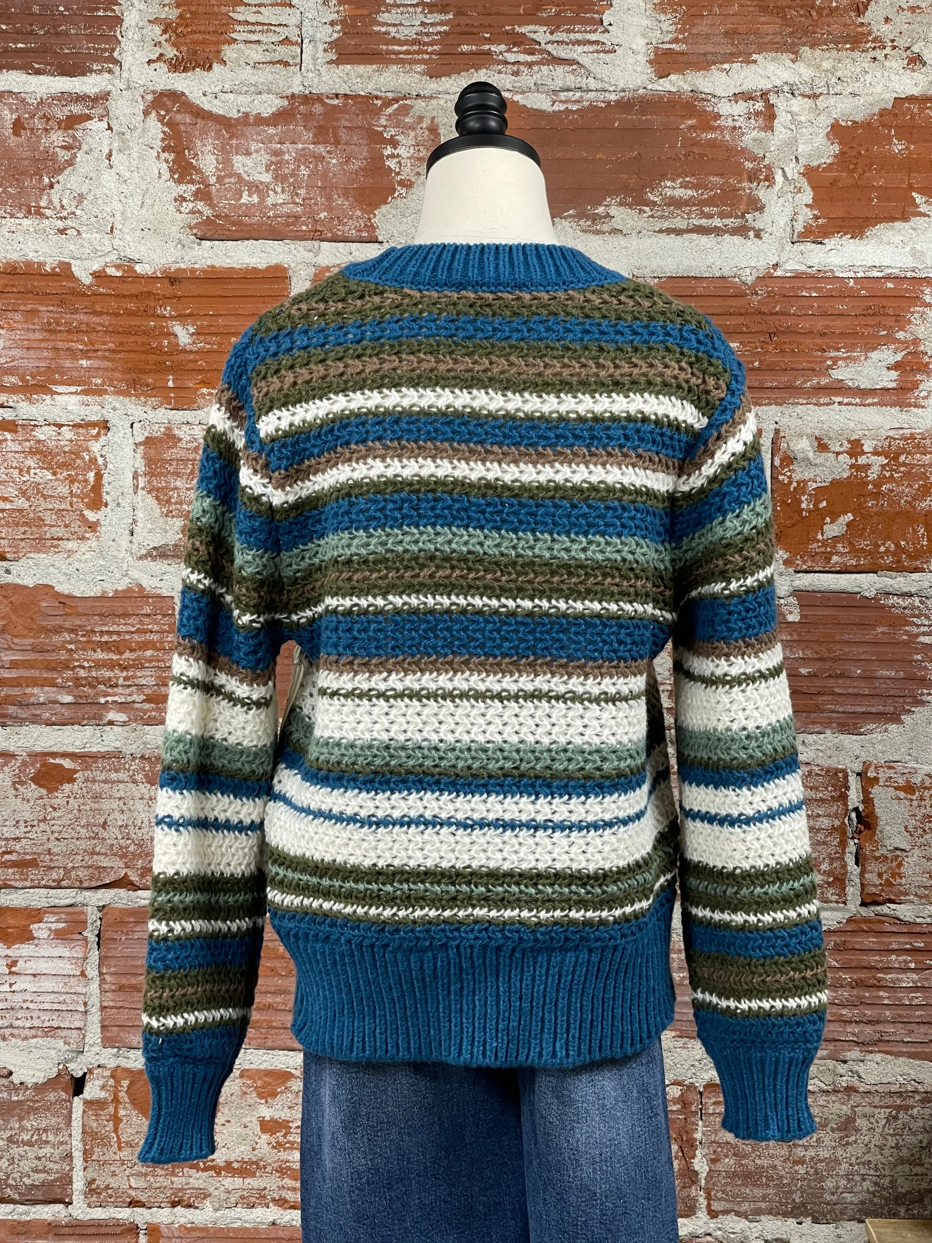 Matty M Dion Sweater in Marine