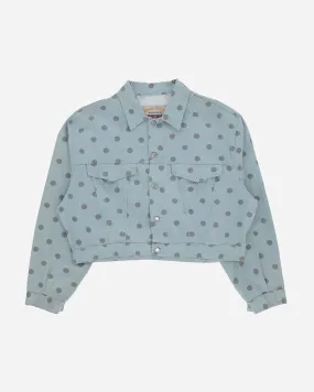 Men's Deadstock Polka Dots Jacket Blue