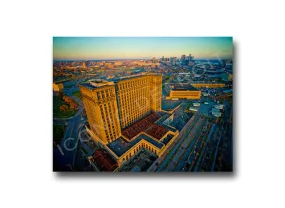 Michigan Central Station Aerial Closeup Luster or Canvas Print $35 - $430