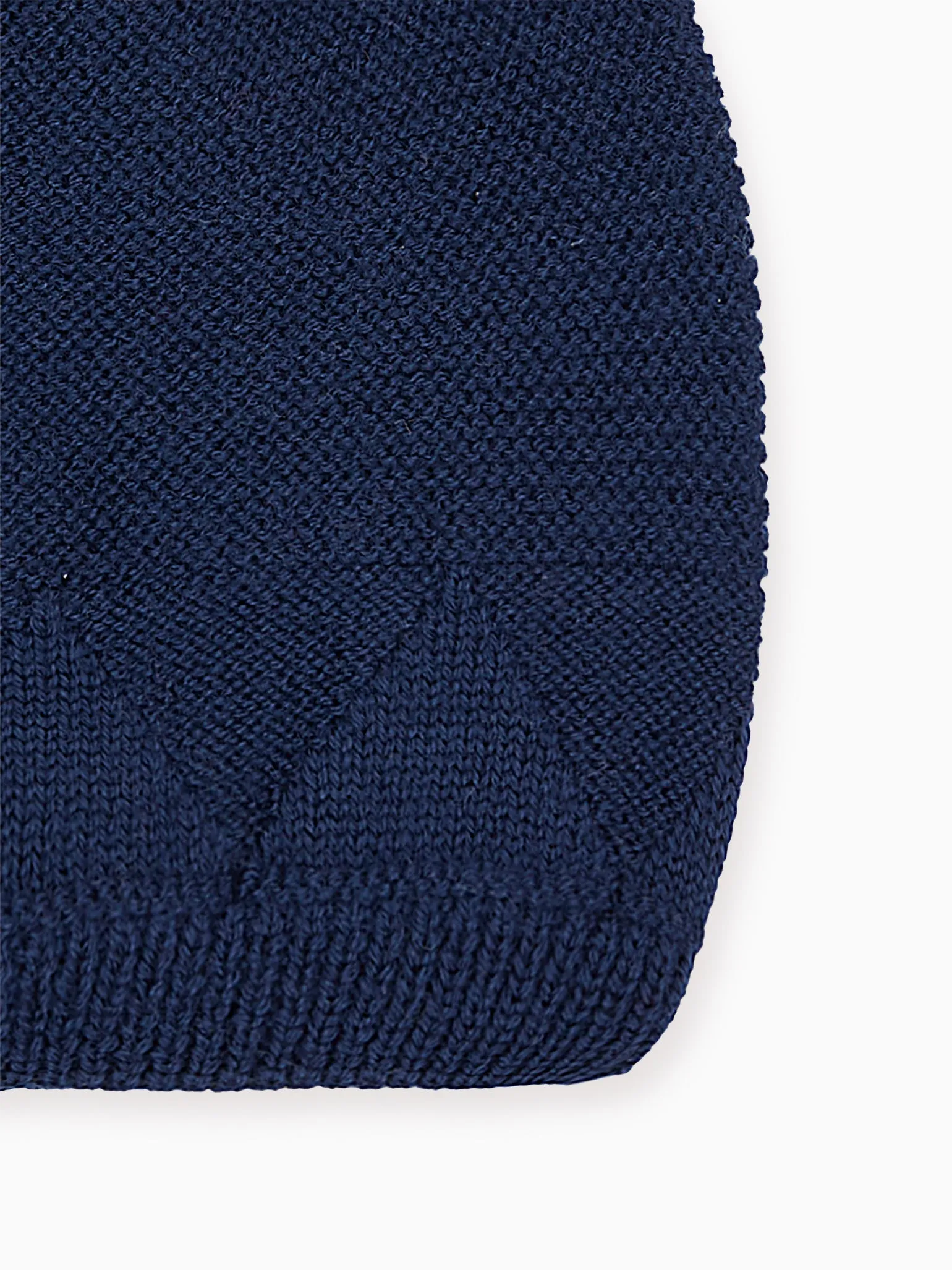 Navy Merino Bobble Hat