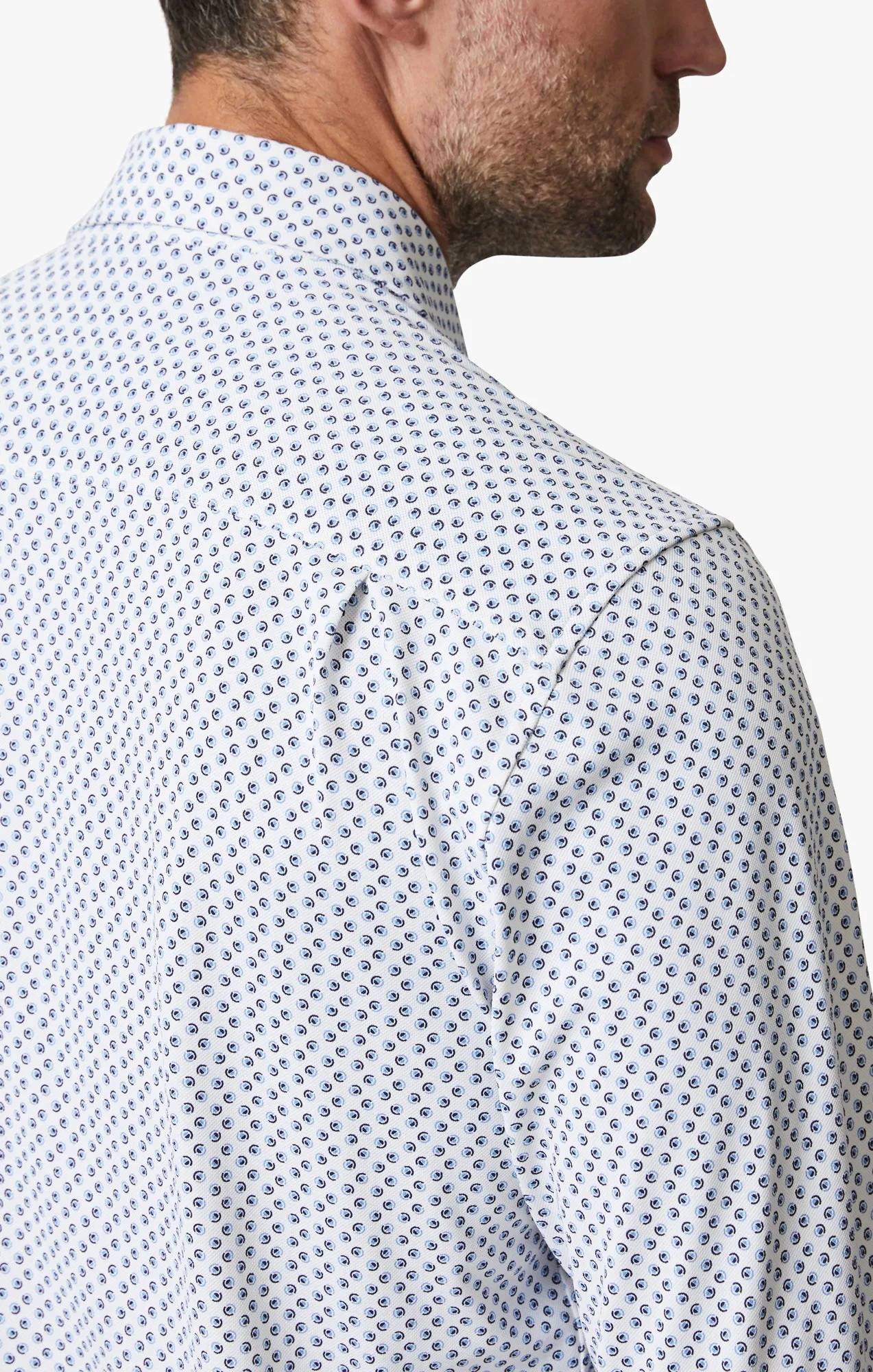 Ocean Dot Tech Shirt In White