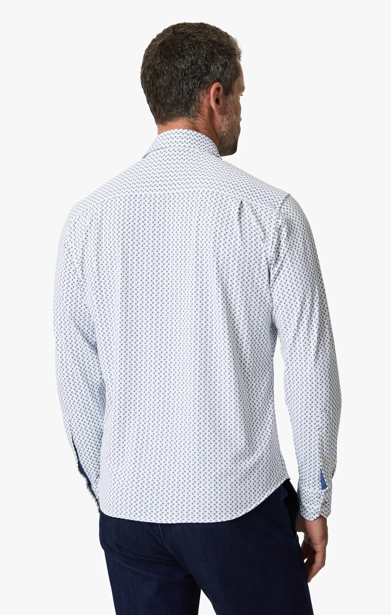 Ocean Dot Tech Shirt In White