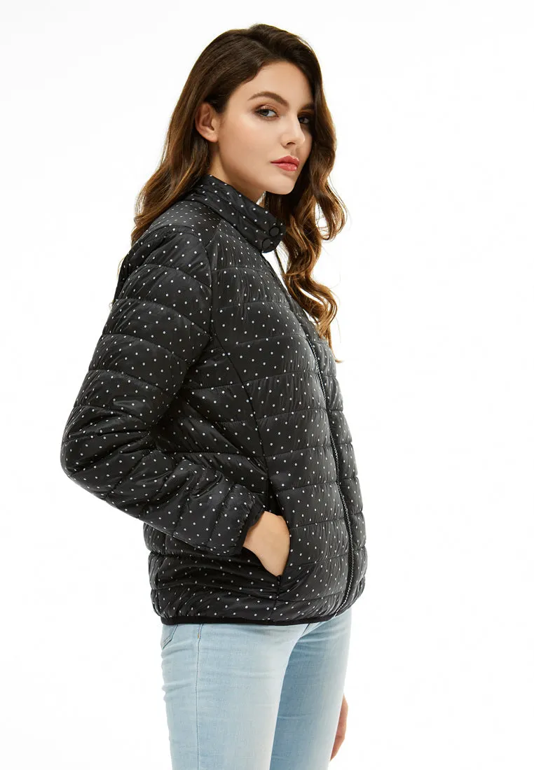 printed puffer jacket