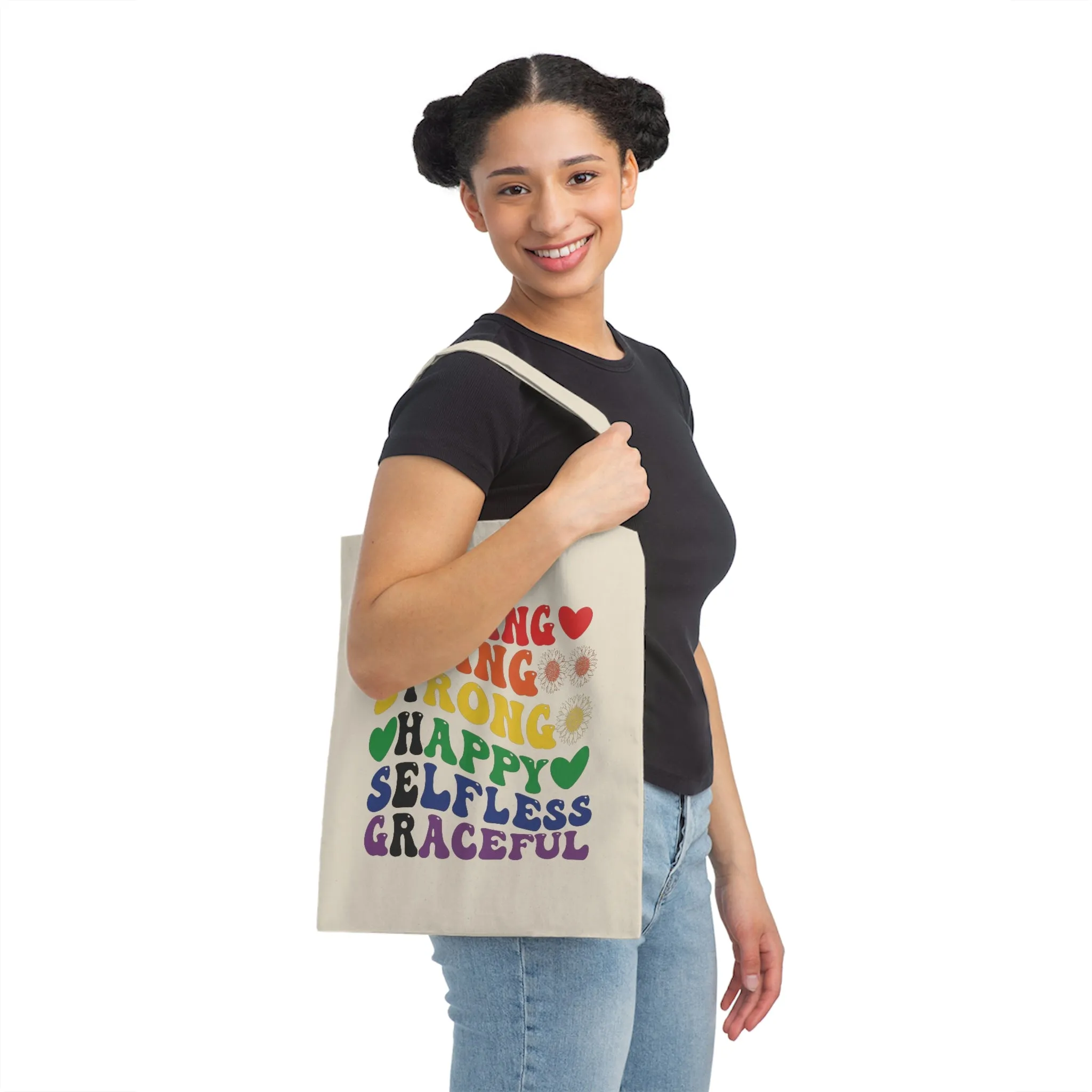 Rainbow Mother Meaning Canvas Tote Bag