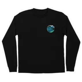 Santa Cruz Wave Dot Long Sleeve T Shirt (BLACK)