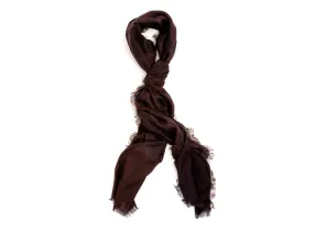 Scarf Diamond Pattern Brown