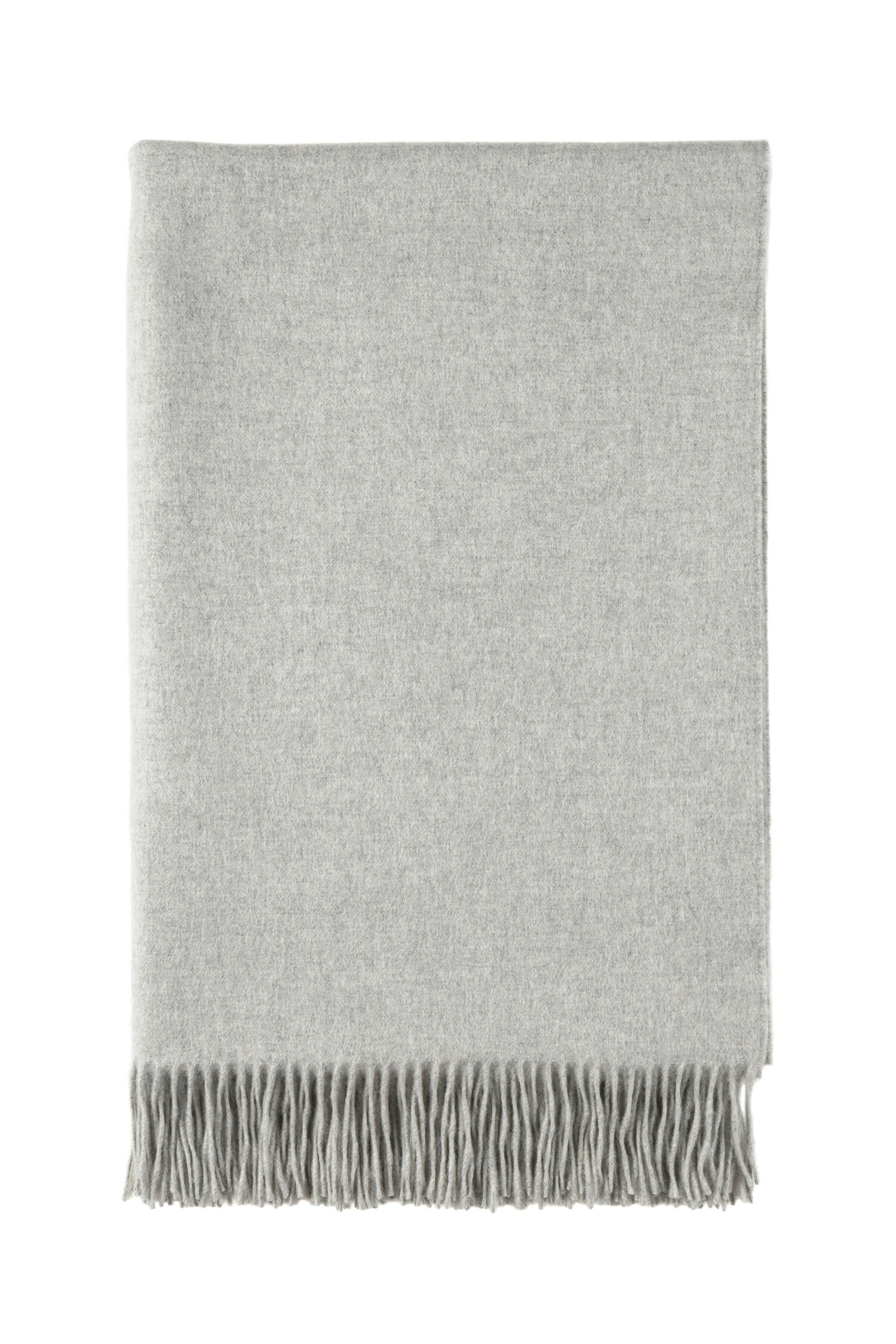 Silver Cashmere Bed Throw