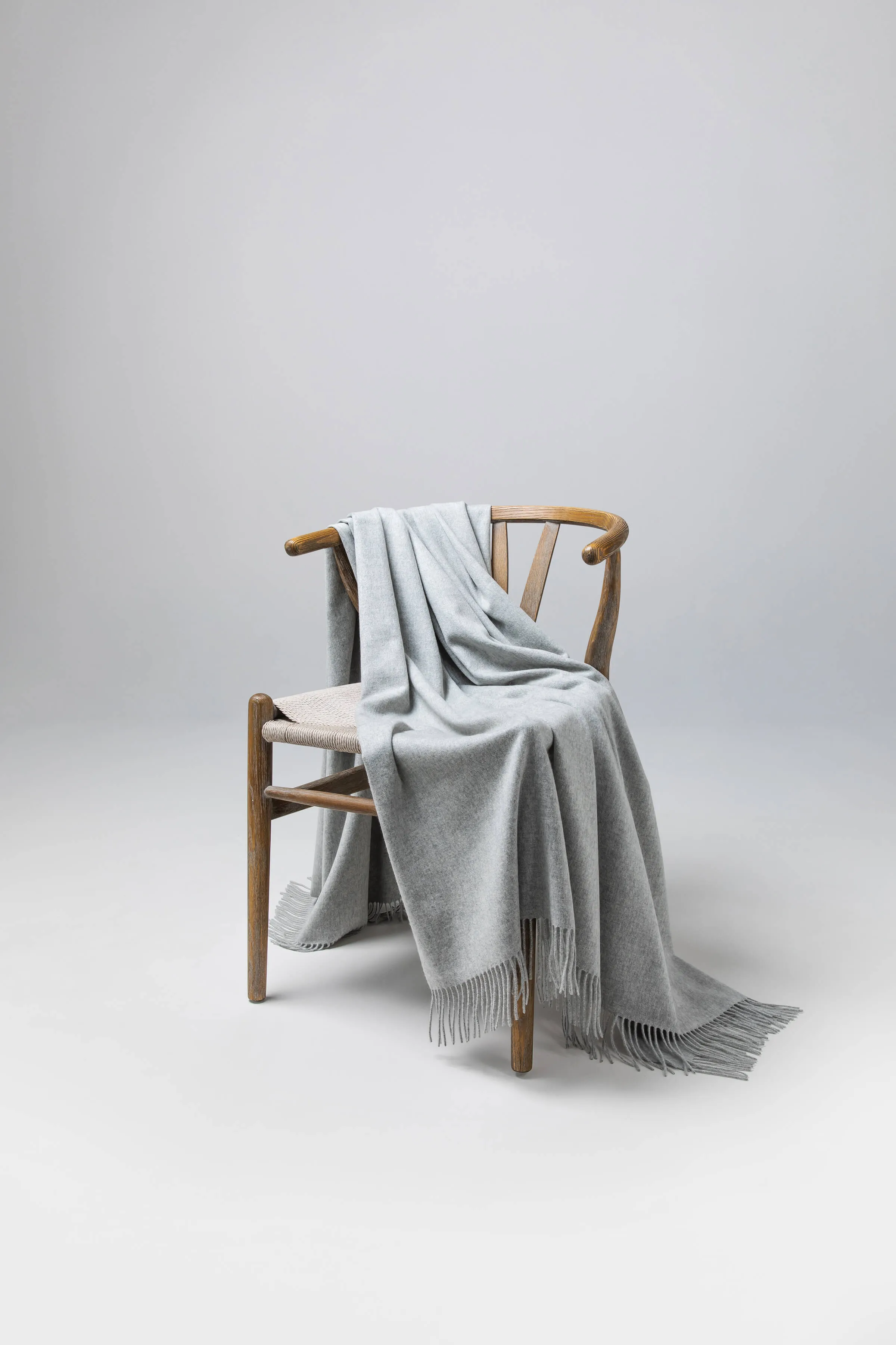 Silver Cashmere Throw