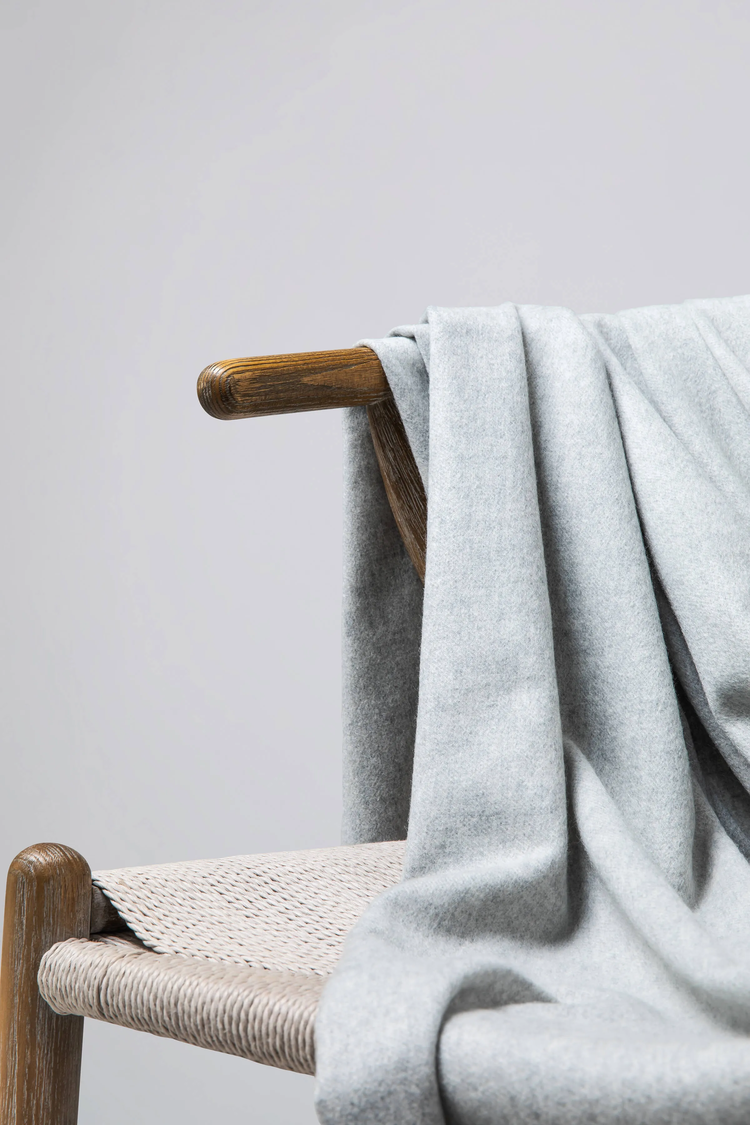 Silver Cashmere Throw