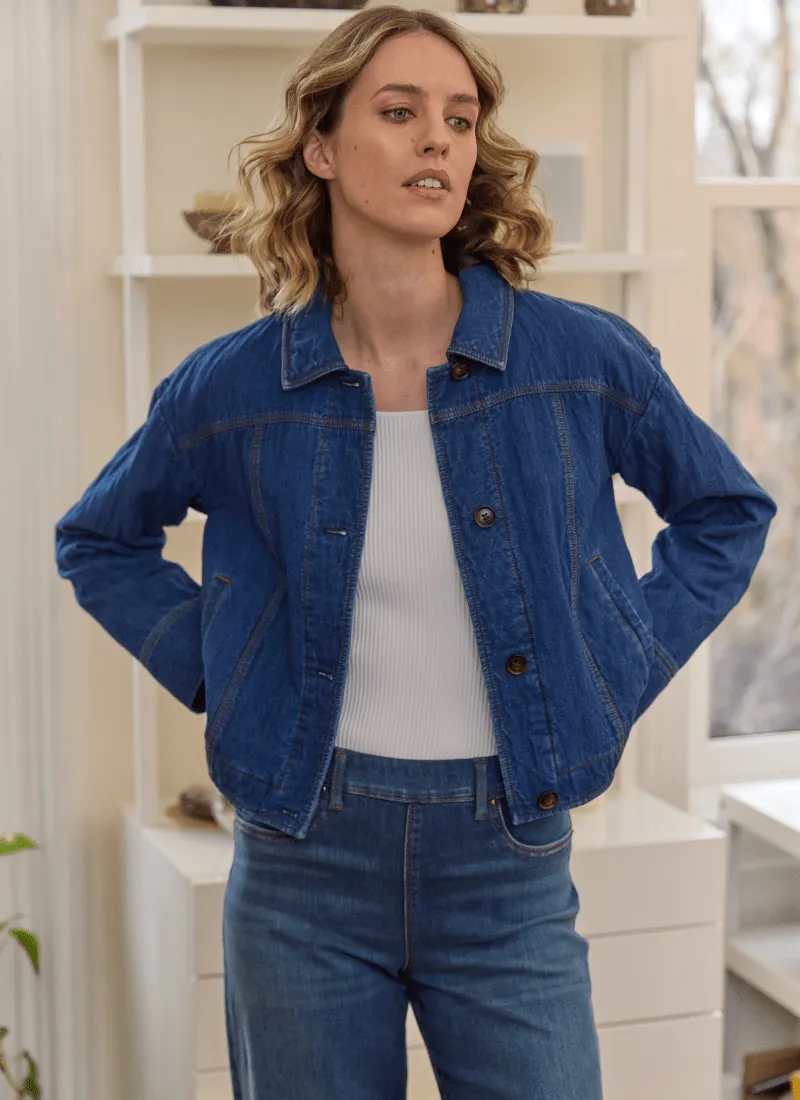 Sloane Quilted Denim Jacket