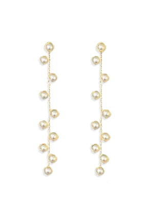 Stardust Pearl Drop Earrings