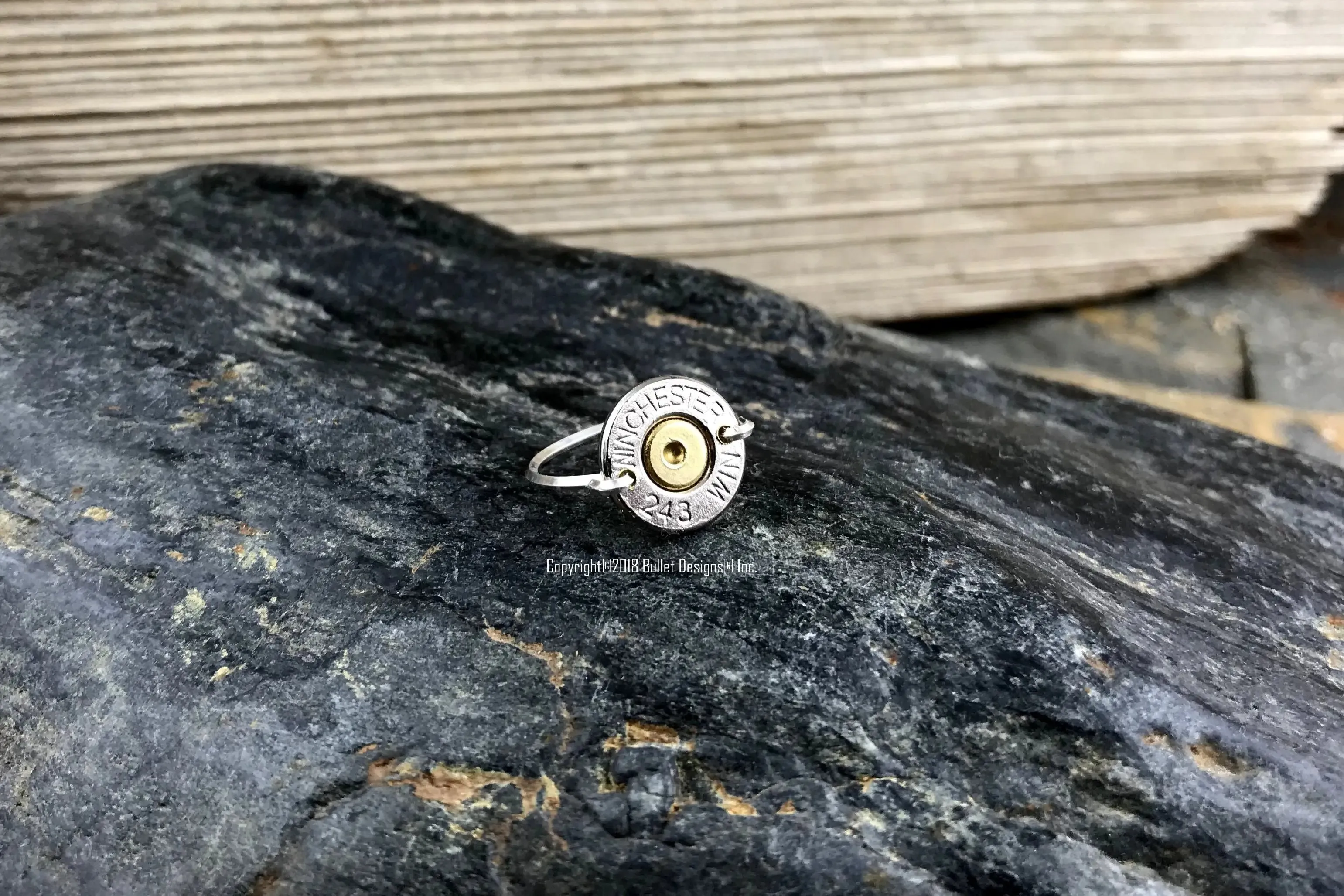 Sterling Silver Wire Bullet Ring