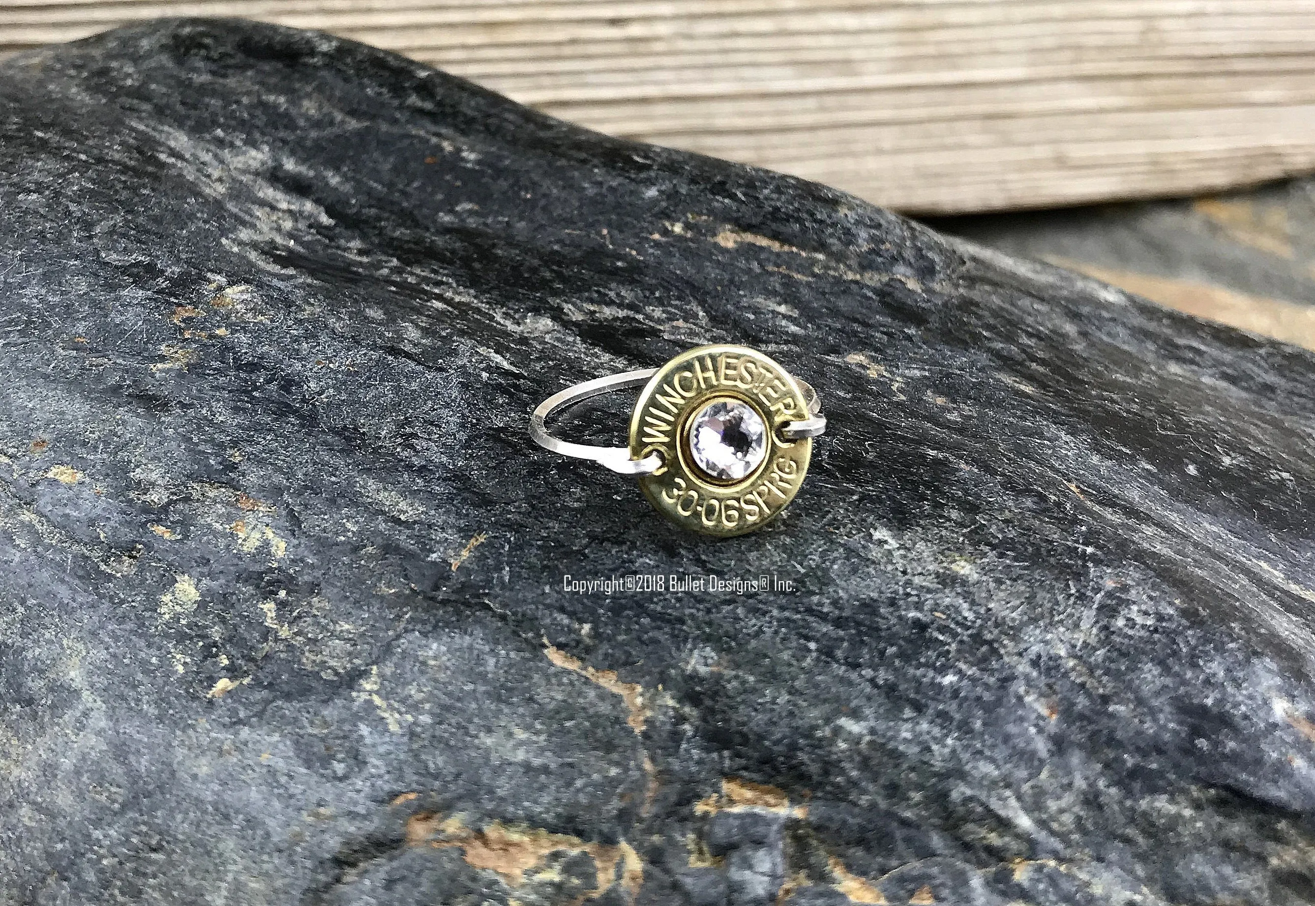 Sterling Silver Wire Bullet Ring