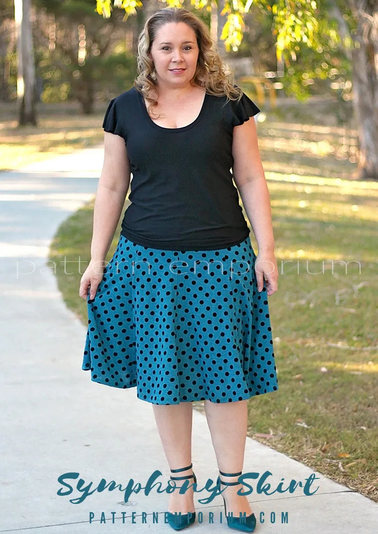 Symphony Skirt | Panelled Gored Skirt Sewing Pattern