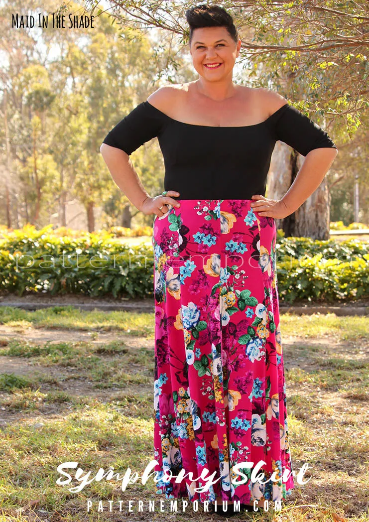 Symphony Skirt | Panelled Gored Skirt Sewing Pattern