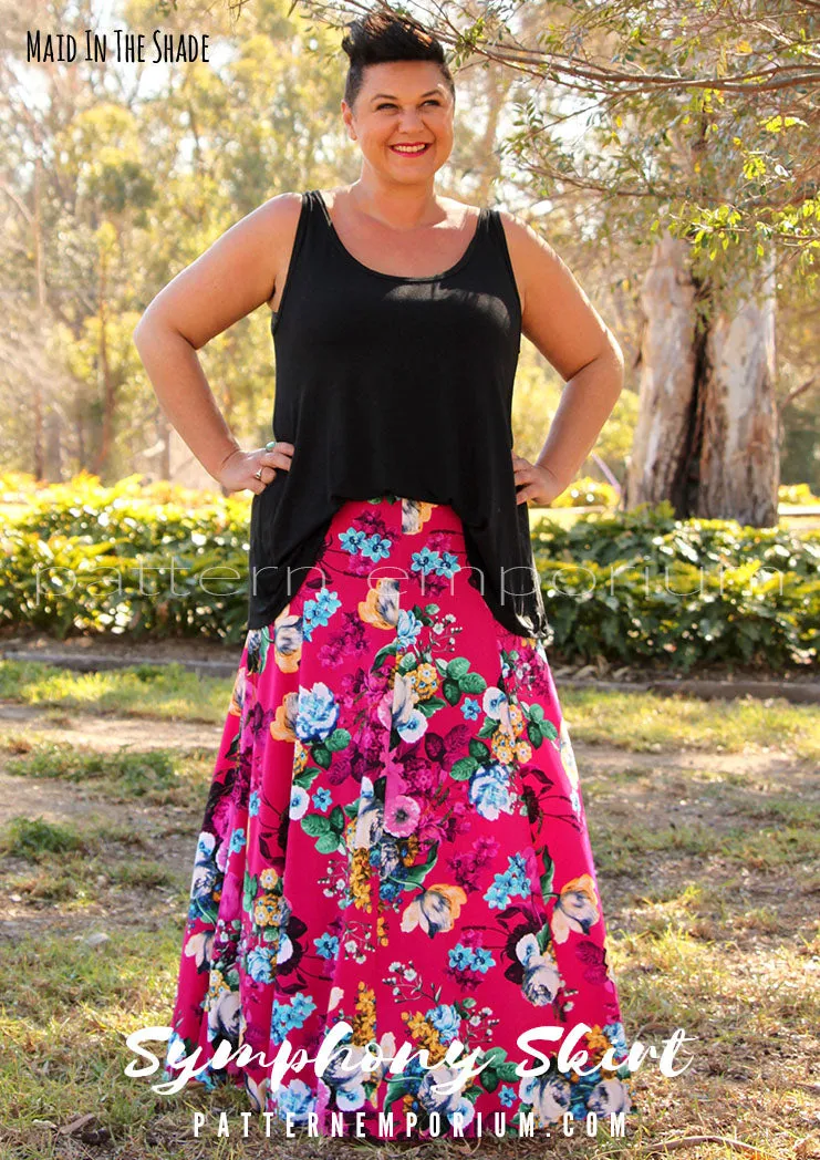 Symphony Skirt | Panelled Gored Skirt Sewing Pattern