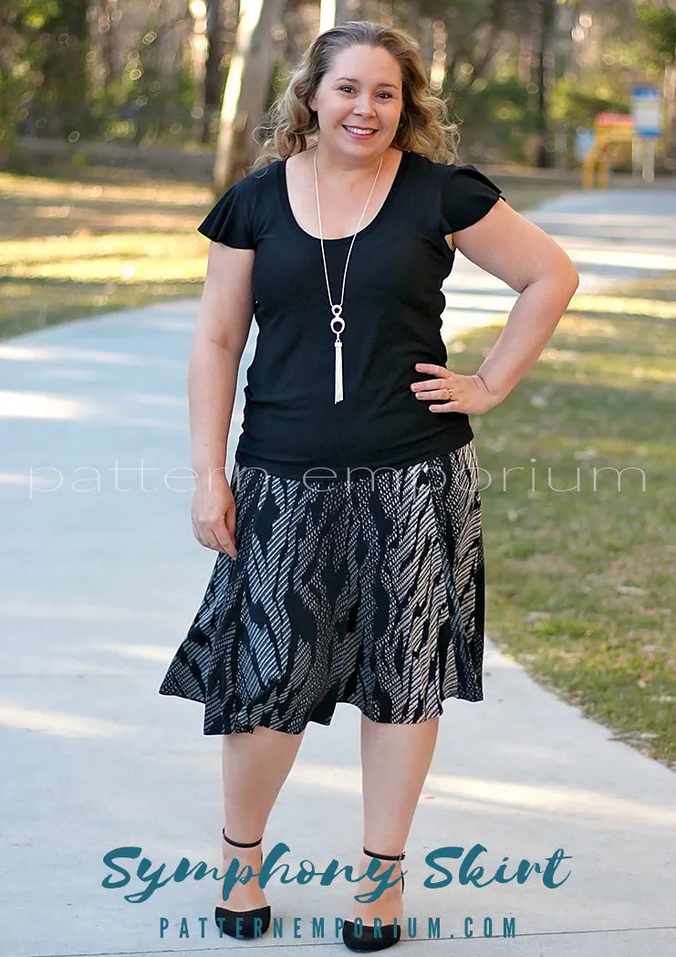 Symphony Skirt | Panelled Gored Skirt Sewing Pattern