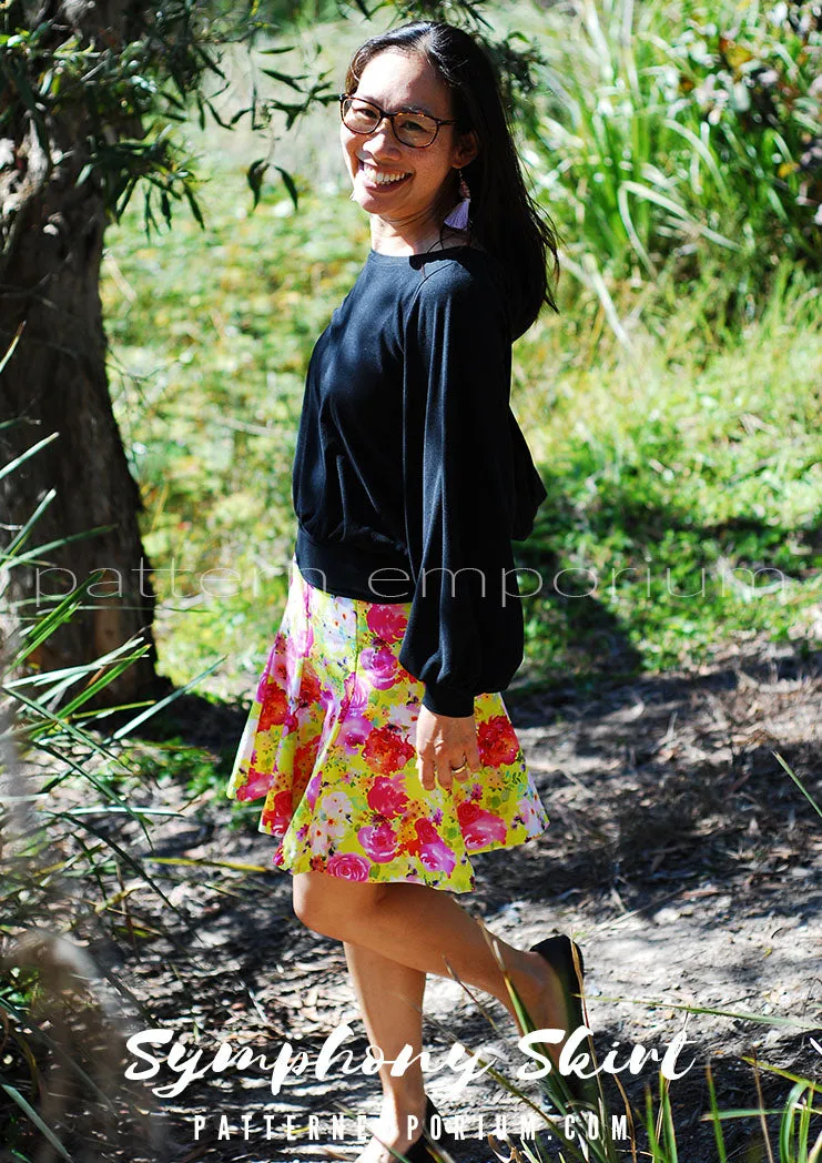 Symphony Skirt | Panelled Gored Skirt Sewing Pattern