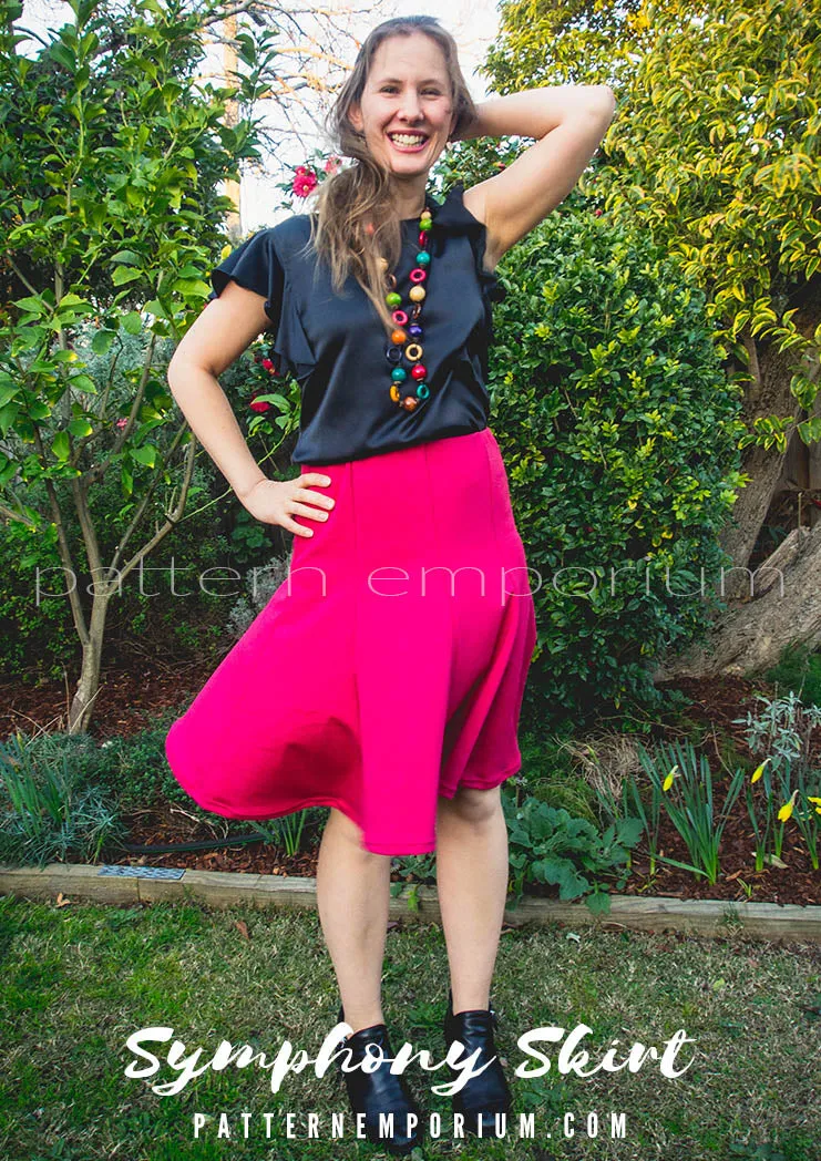 Symphony Skirt | Panelled Gored Skirt Sewing Pattern