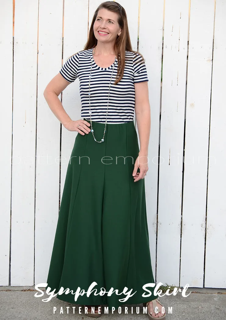 Symphony Skirt | Panelled Gored Skirt Sewing Pattern