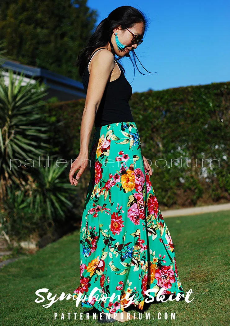 Symphony Skirt | Panelled Gored Skirt Sewing Pattern