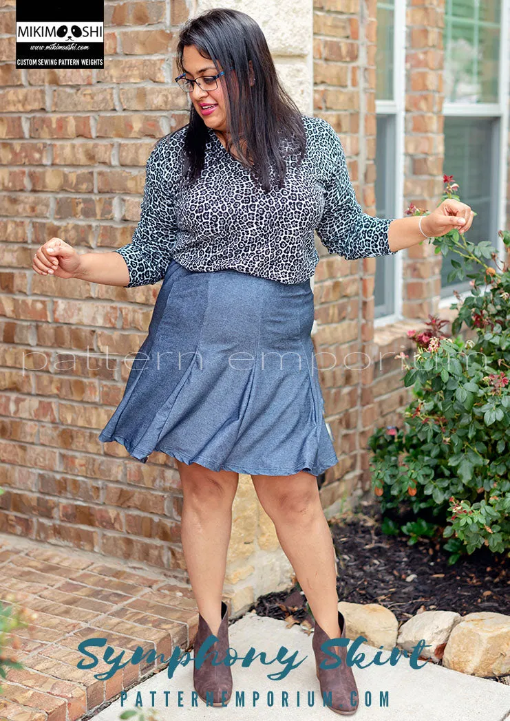 Symphony Skirt | Panelled Gored Skirt Sewing Pattern