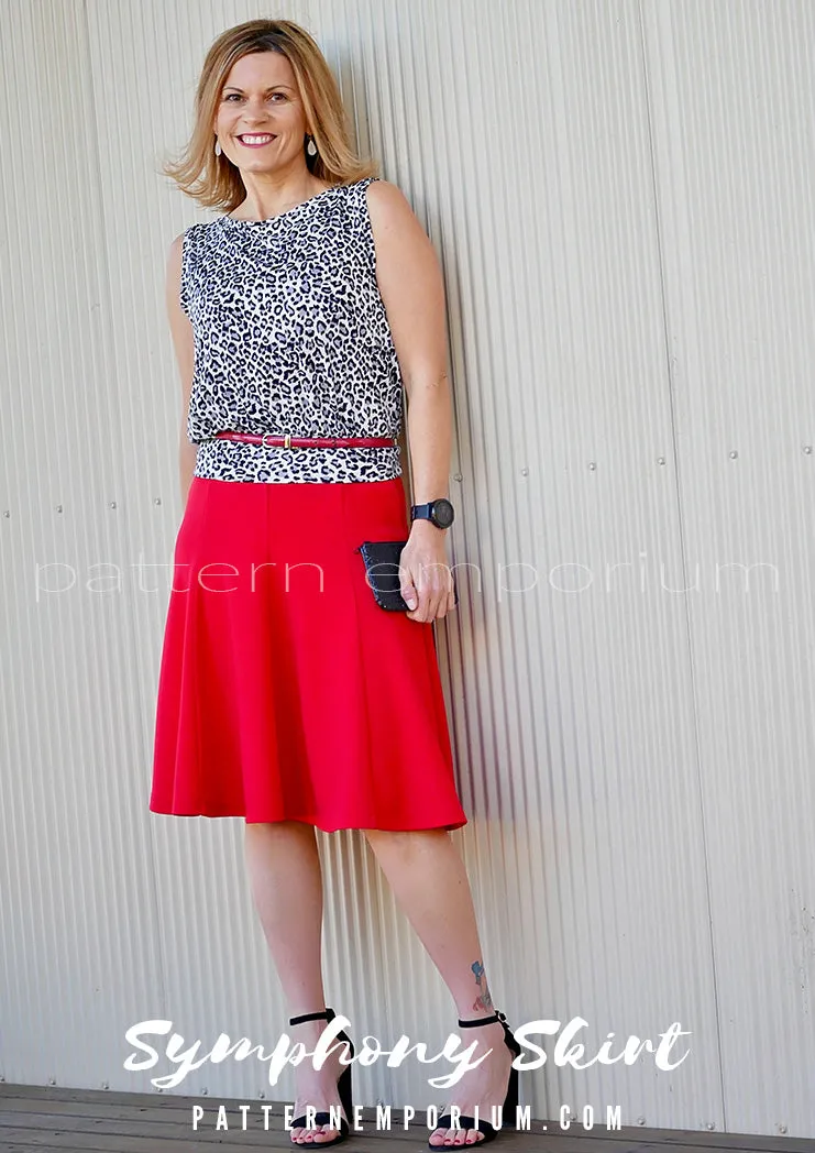 Symphony Skirt | Panelled Gored Skirt Sewing Pattern