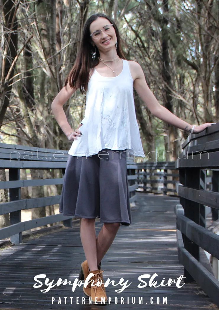 Symphony Skirt | Panelled Gored Skirt Sewing Pattern