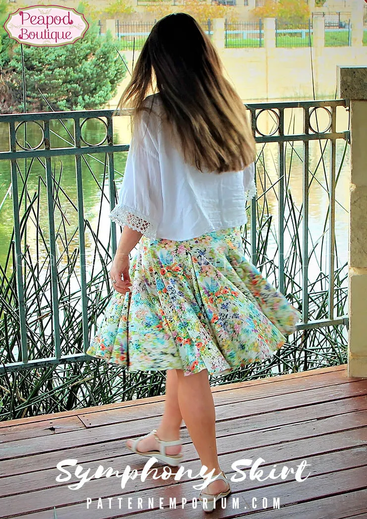 Symphony Skirt | Panelled Gored Skirt Sewing Pattern