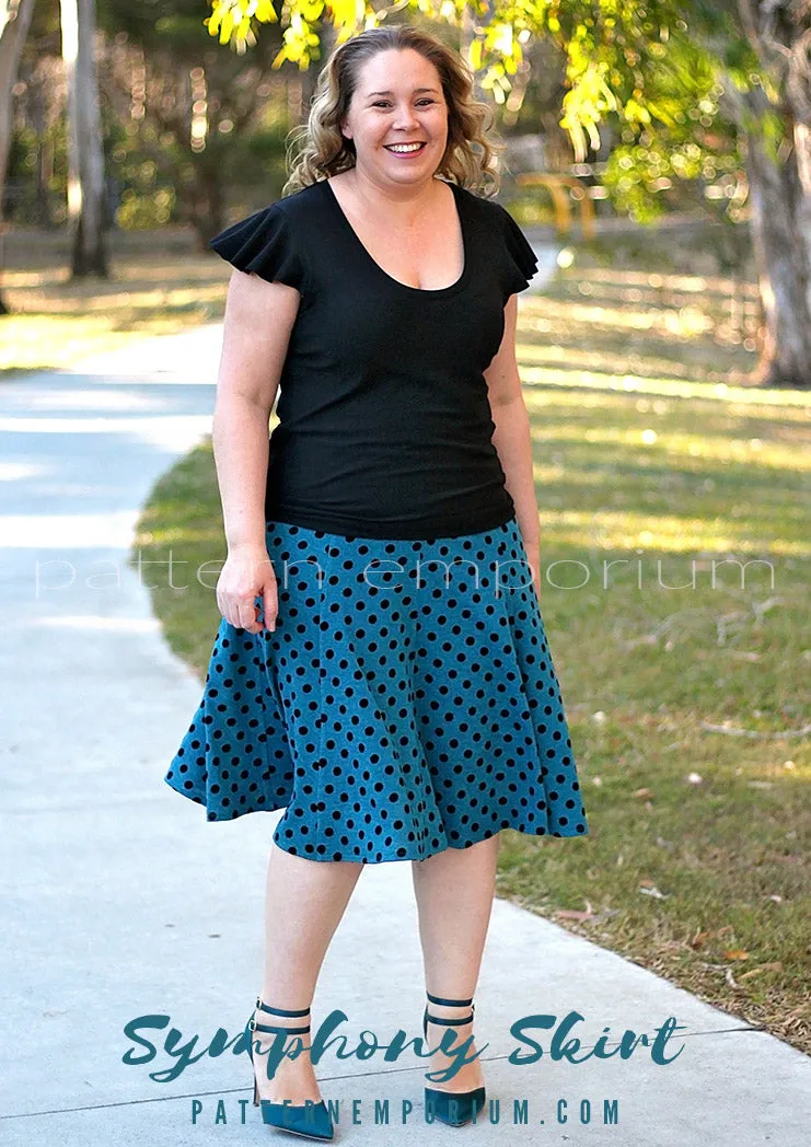 Symphony Skirt | Panelled Gored Skirt Sewing Pattern