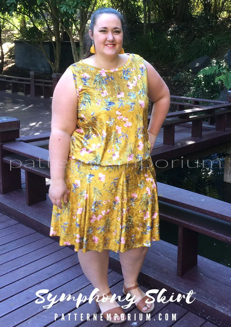 Symphony Skirt | Panelled Gored Skirt Sewing Pattern