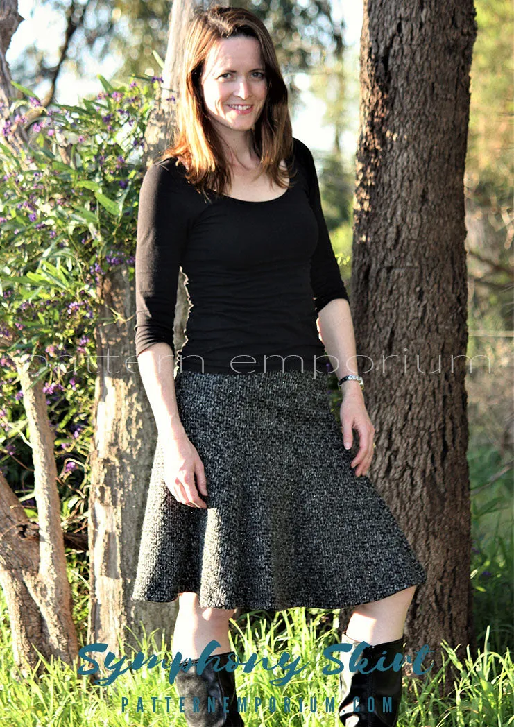 Symphony Skirt | Panelled Gored Skirt Sewing Pattern