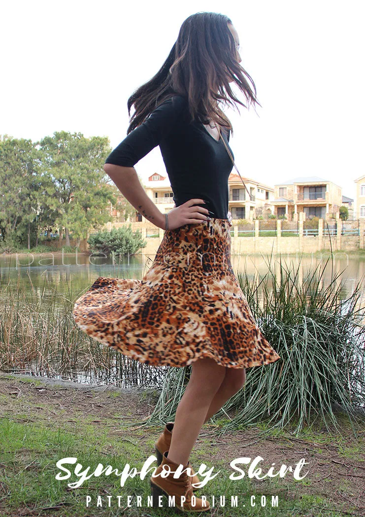 Symphony Skirt | Panelled Gored Skirt Sewing Pattern