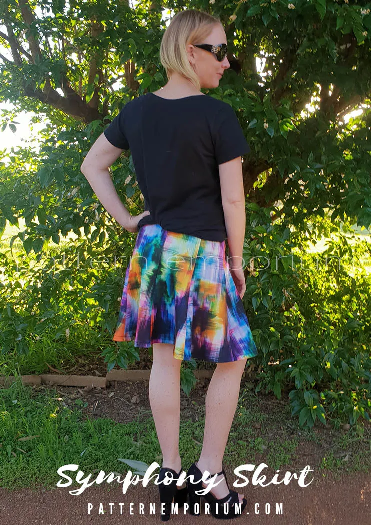 Symphony Skirt | Panelled Gored Skirt Sewing Pattern