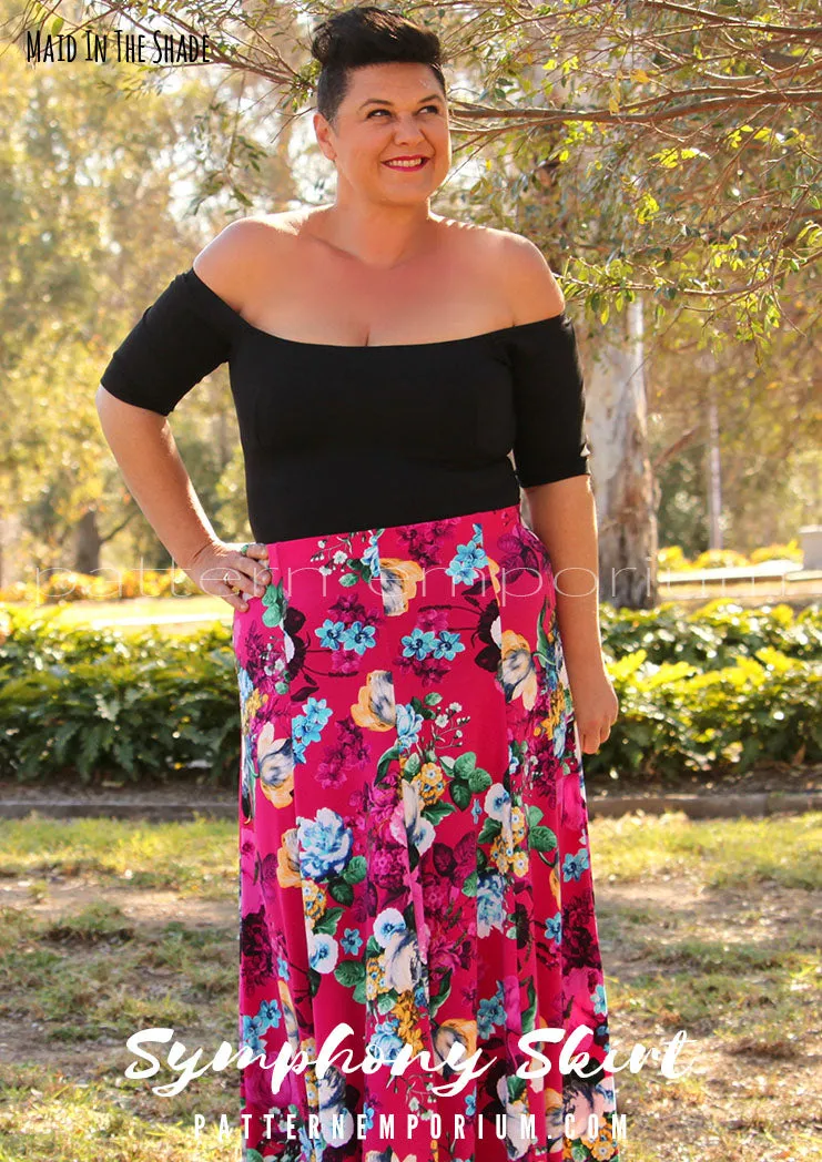 Symphony Skirt | Panelled Gored Skirt Sewing Pattern