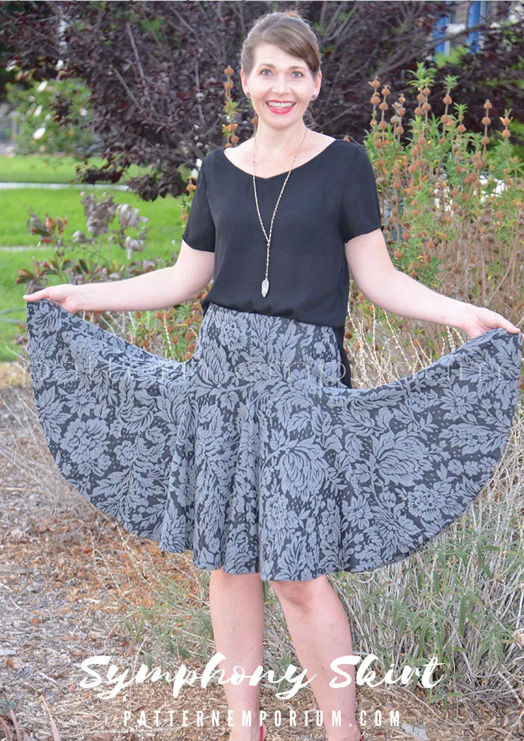 Symphony Skirt | Panelled Gored Skirt Sewing Pattern