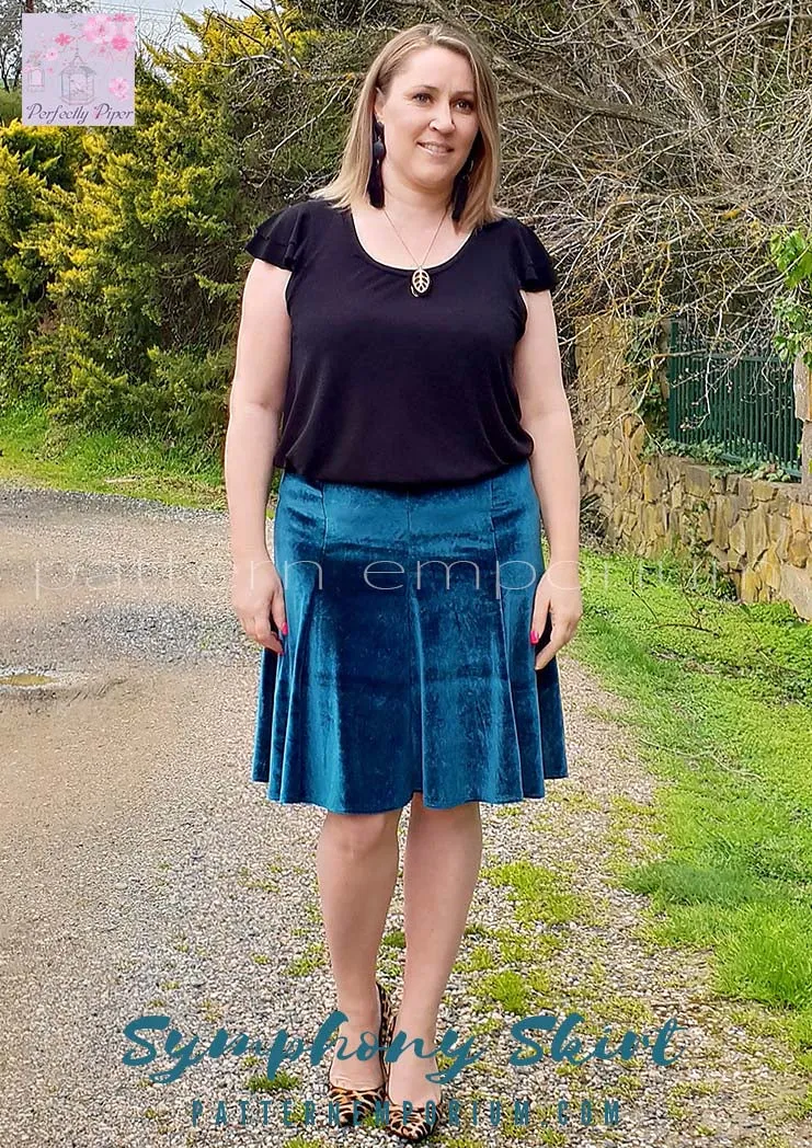 Symphony Skirt | Panelled Gored Skirt Sewing Pattern