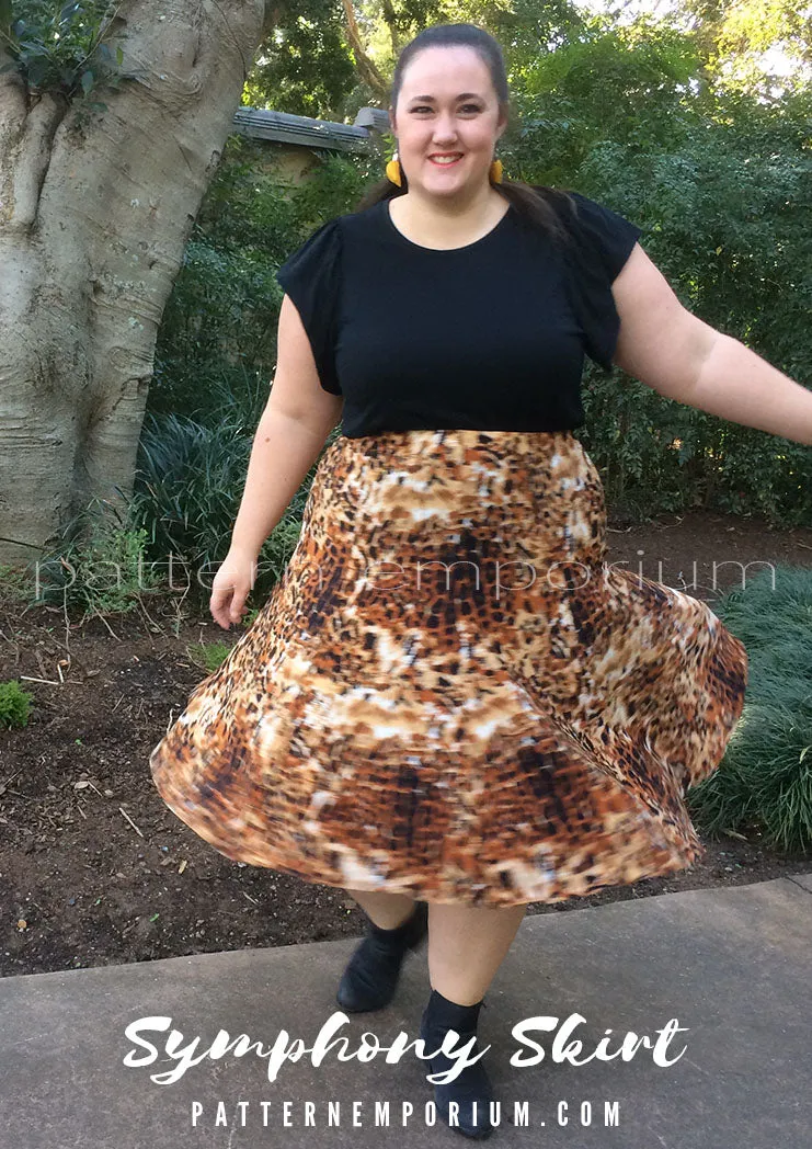 Symphony Skirt | Panelled Gored Skirt Sewing Pattern