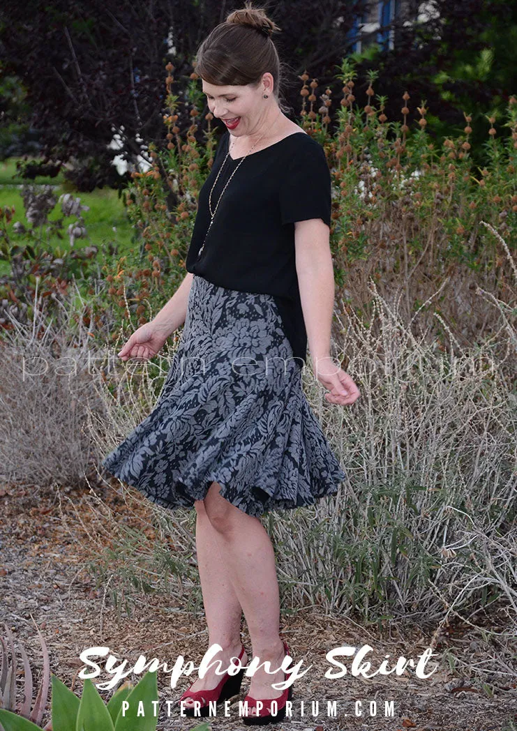 Symphony Skirt | Panelled Gored Skirt Sewing Pattern