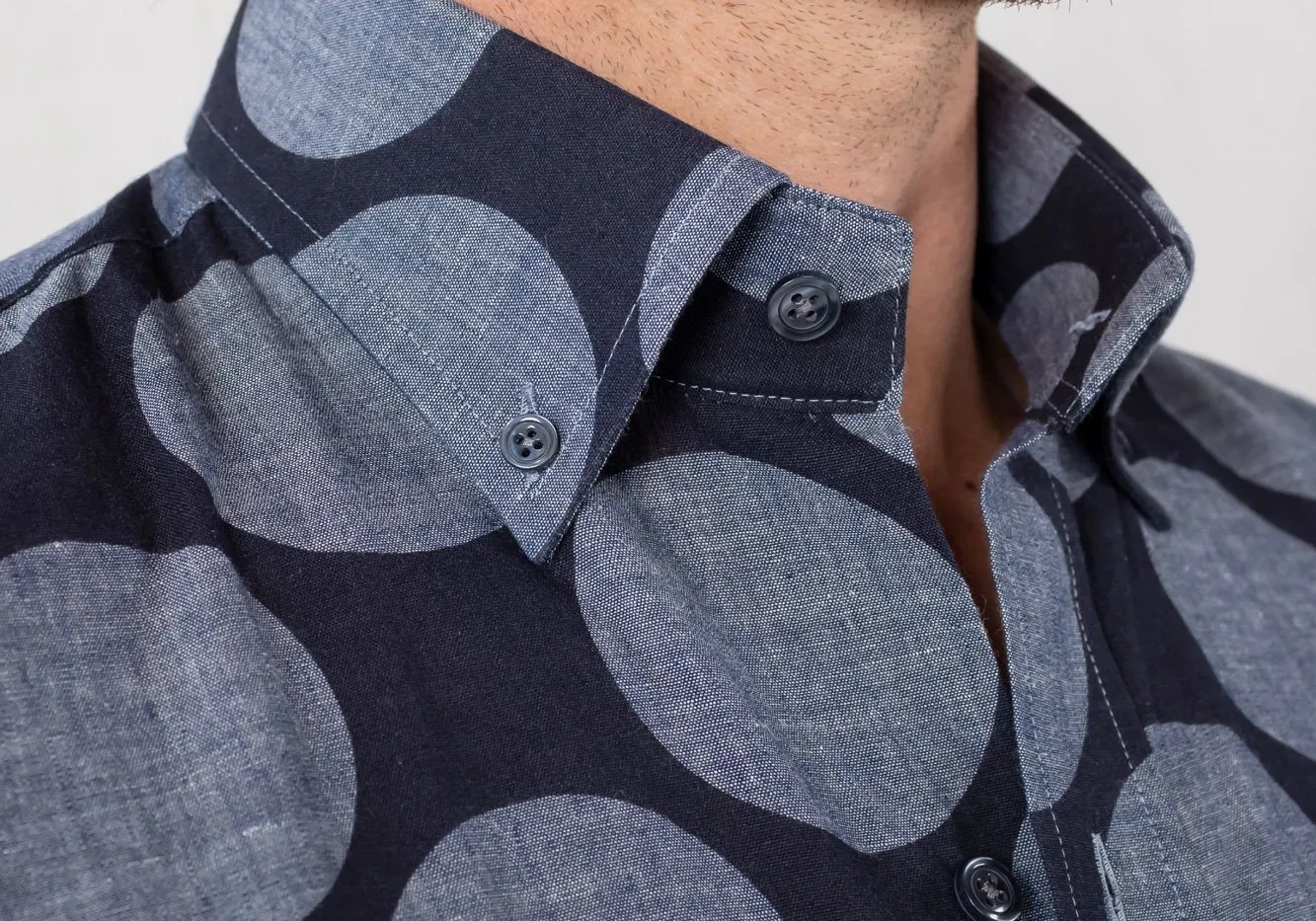 The Navy Foundry Print Casual Shirt