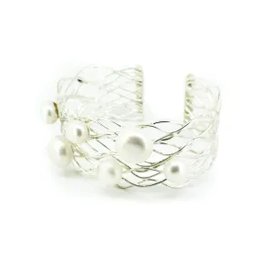 Tidal Pearl Sterling Silver Cuff