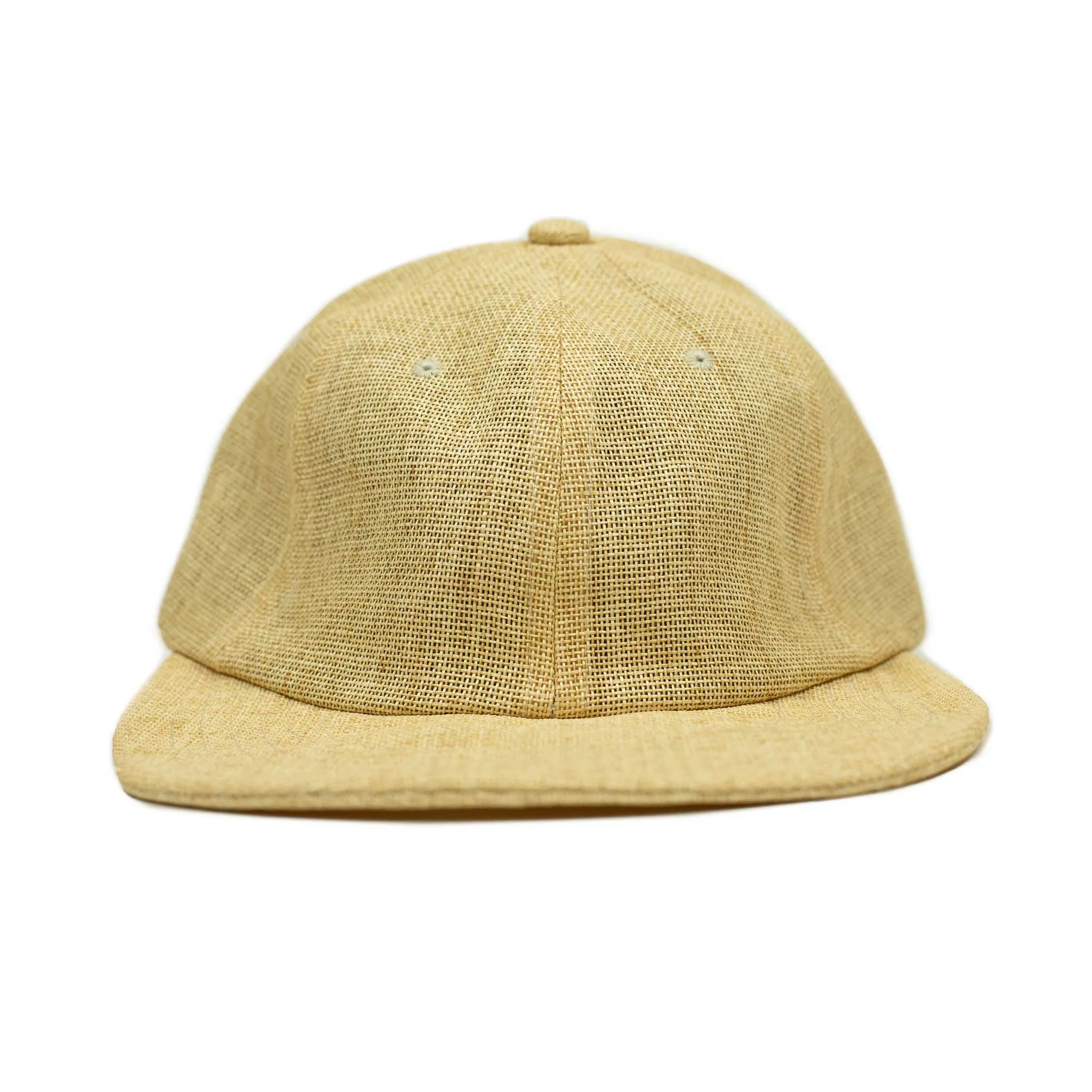 Travel cap in natural color paper with cotton lining (restock)