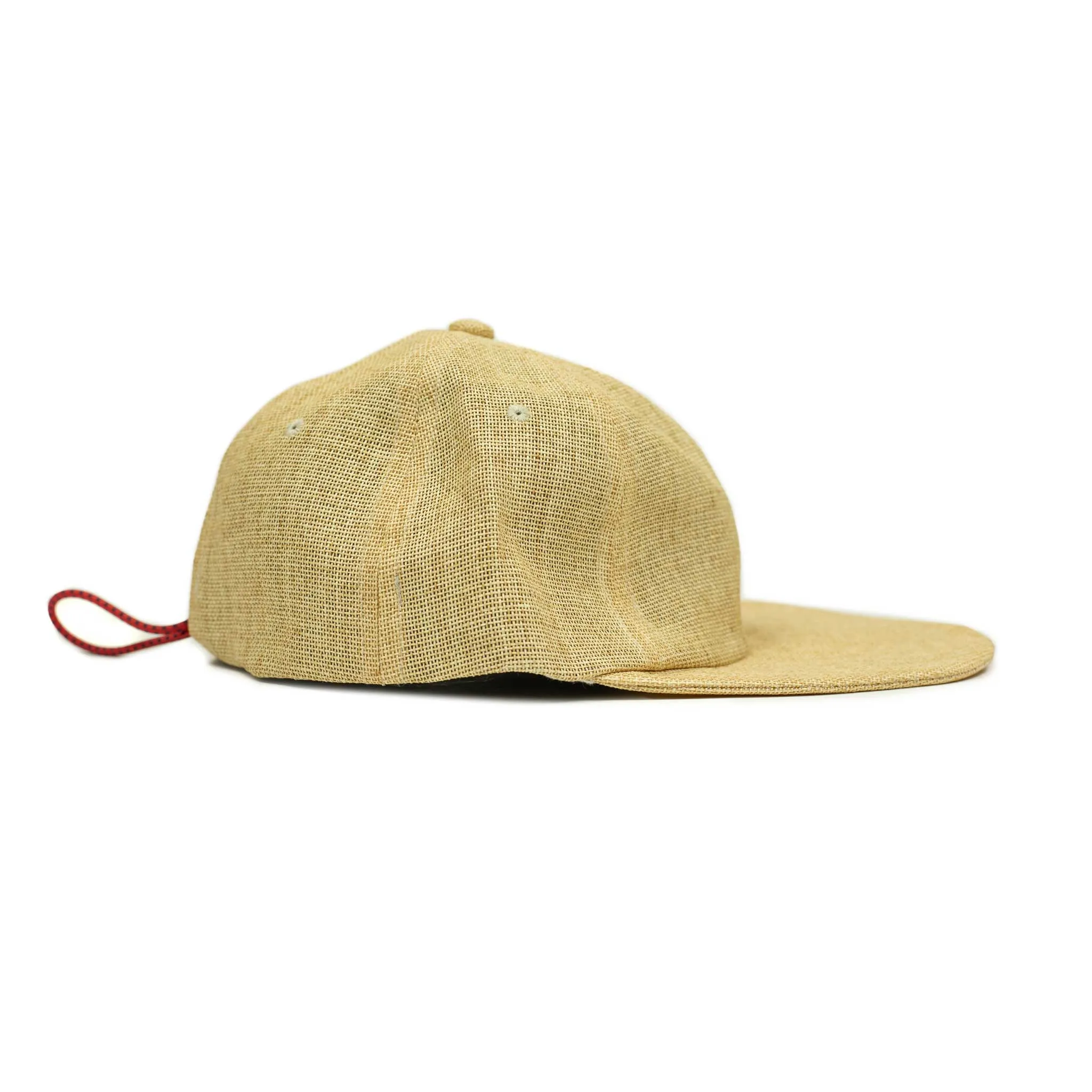 Travel cap in natural color paper with cotton lining (restock)