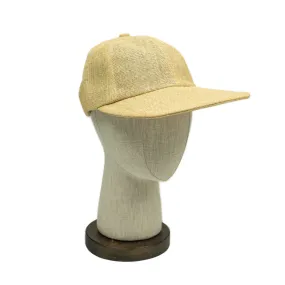 Travel cap in natural color paper with cotton lining (restock)