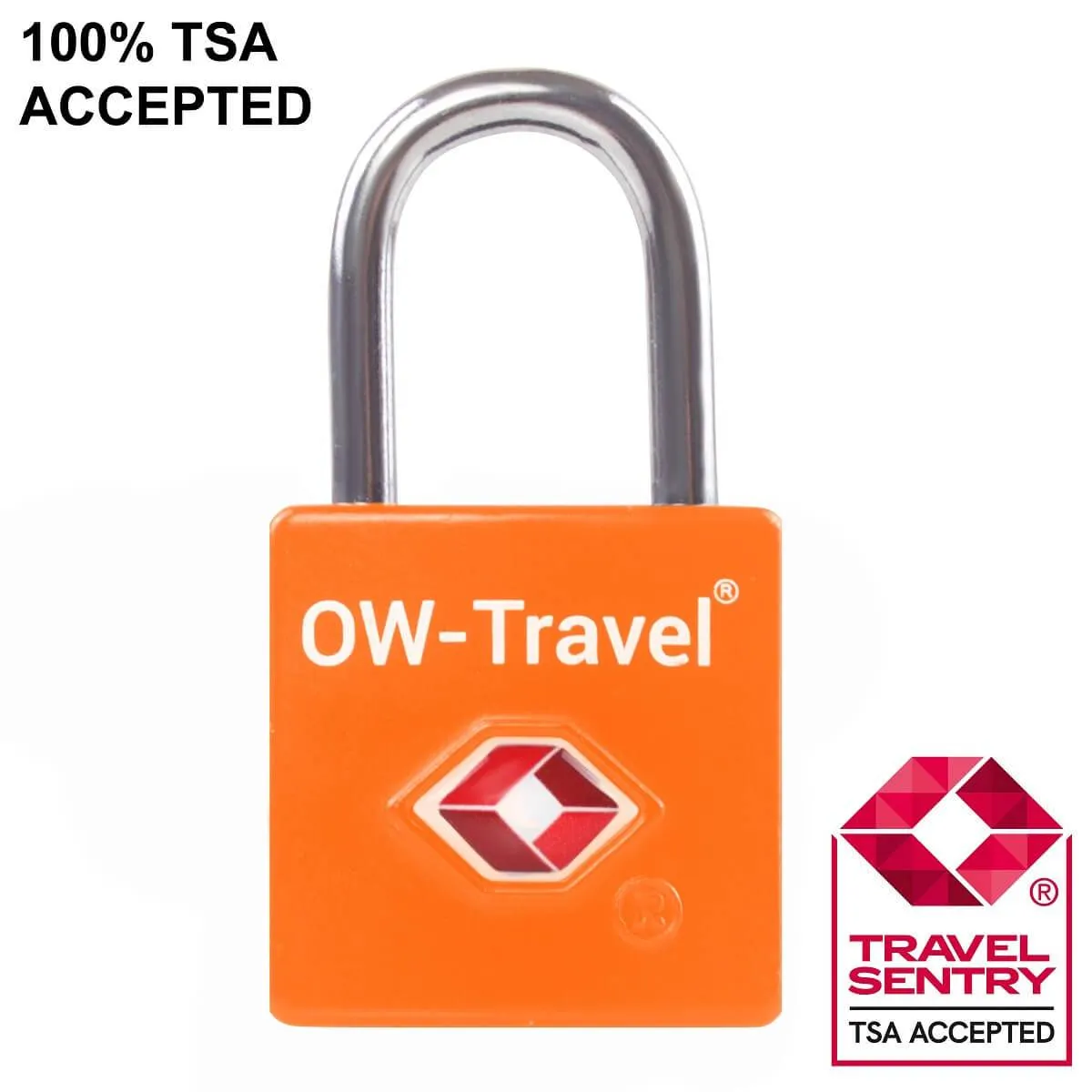 TSA luggage locks. Mini orange key padlocks for suitcases bags lockers