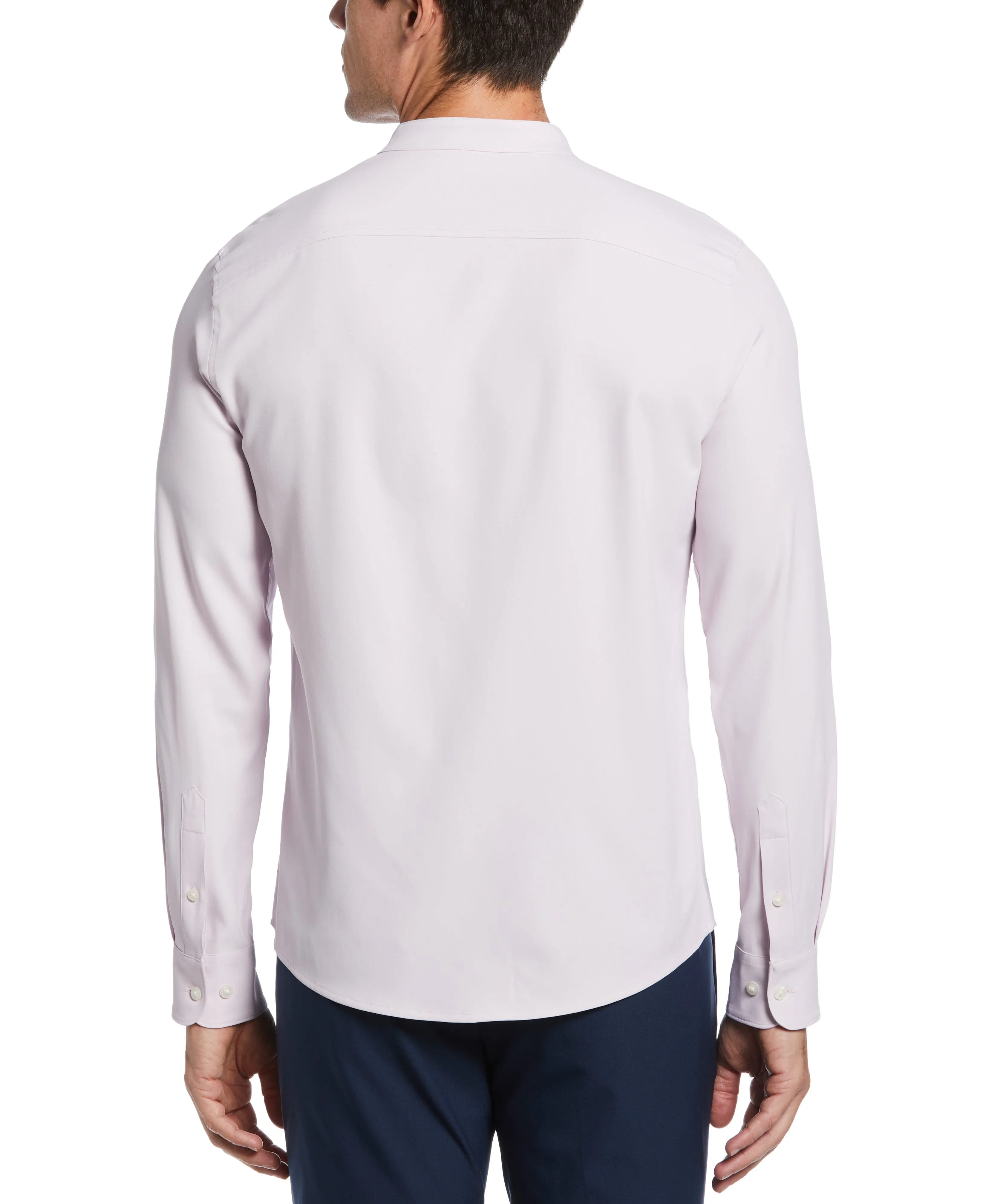 Untucked Total Stretch Slim Fit Banded Collar Shirt