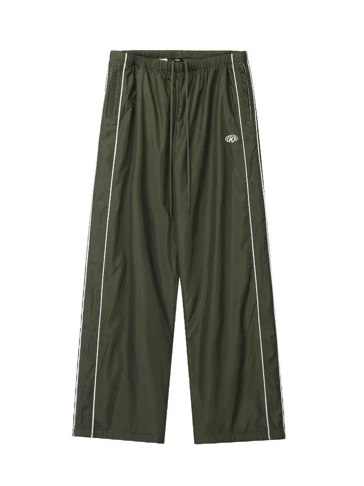 Vintage Hippie Green Sweatpants Y2K Kpop Harajuku Striped Oversized Pant