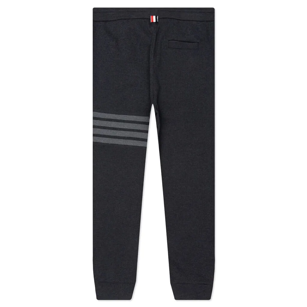 Waffle 4-Bar Sweatpants - Charcoal